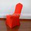 Red lycra banquet chair cover for weddings