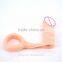 Elastic Penis Ring Pvc Testis Strecting with Realistic Dildo Anal Plug Soft Cock Ring Sex Delay For Men Gay