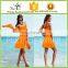 2015 newest plus size women naked beach wrap skirt dress