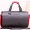 2015 fashion stylish red gym bag with shoe compartment