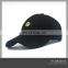 Custom flexfit embroiderd cotton twill golf black baseball hat dad hat