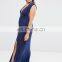 Latest Women Evening Black Lace Dress Wholesale Party night dress designs fat ladies