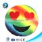 Best Selling Rainbow Soft Plush Emoji Pillow Wholesale Emoticon Round Cushion Kid Toy Whatsapp Toys