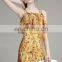 T-D065 Sexy Summer Retro Printed Mature Ladies Party Dress