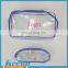 hot selling clear zippered vinyl portable pvc cosmetic bag