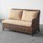 L shaped outdoor PE rattan sofa set sectional furniture waterproof