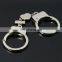 Wedding Gifts Silvery Heart Shape Pendant Handcuffs Key Chains