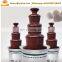 Stainless steel cheap chocolate tempering fountain machine stand chocolate tower