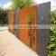 Pattern Bamboo Corten Steel Garden Screen