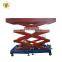 7LSJY Shandong SevenLift mini towable manual hydraulic motorcycle scissor low jack lifts platform