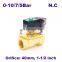 GOGO 2 way Pneumatic Brass 1 1/2" water solenoid valve zero pressure start AC220V Orifice 35mm normal close PU-40 with plug type