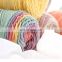 Lucky Weaver Medium Weight Acrylic Cotton Blended Knitting Rainbow Yarn