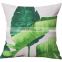 Custom Digital printing leaves design sofa car seat cushion cover for home chair decoration