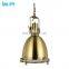 Vintage Industria Copper Hanging Lamp Chrome&Brass Pendant Lamp