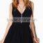Women Clothes Fashion Black Chiffon Women Jumpsuites And Rompers