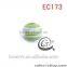 Top Quality Fashion round custom printed beads EC171(DIY)