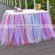 Hot Sale New Customized Tutu Tableware Tulle Table Skirt Party Wedding Decorations Gift SD103