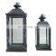 Set Of 2 Decoration Lantern Rustic Lantern Grey Candle Holder Moroccan Metal Lantern