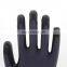 Grey cotton nitrile foam gloves for construction work