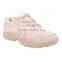 China factory lace up safety men sport shoes cream color low heel sport shoes