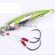 40/60/80/100g Japan Fishing Lure Boat Fishing Jig With Double Assist Hook Luminous Slow Jigging Lure