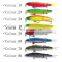 Minnow fishing lure jointed bait soft tail 8.8cm 7.2g many colors spare tails best price with VMC hook