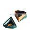 Jasper diamond triangle shape box with matt lamination luxury jewelry packaging for necklace earrings bracelet