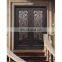 luxury villa main entrance decorative grills wrought iron door