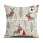Factory Supply Red Wholesale New Year Gift Decorative Merry Pillow Case Christmas