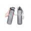 Custom logo customized non-toxic time marker leakproof motivational fitness sublimation sports plastic juice bottles with cap