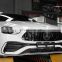 CLY Auto GT Grilles For Mercedes 2022 C Class W206 C200 C260 C300 Chrome Silver Grille Black Grilles GT R Style