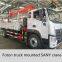 High quality Foton AUMAN 4x2 6 wheel truck mounted SANY palfinger crane