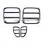 4 pieces Black Iron Rear Lamp Cover for Jeep Patriot car light covers spare parts