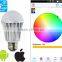 Newest Built-in WiFi Module Smart Lighting Music Flash Color Change WiFi LED Bulb 7W With No Need Of External WIFI Controller