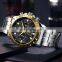 MEGIR MS2087G Men's Quartz Watches Business Chronograph Waterproof Luminous Army Wristwatch