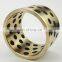 JDB Graphite Brass Bushing , Self lubricating bearings with built in graphite pellets,Oil Free Bronze Bushing