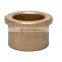 powder metallurgy porous sintered flanged bronze bush,flanged sleeve bearing,bronze bushing