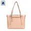 Matching Stitching Luxury Pattern Zipper Closure Type Women Genuine Leather Handbag Exporter