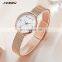 SINOBI Exquisite Female Wrist Watch Rose Gold Sliver Lady Watch Custom Your Logo Elegant Women Watches