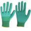 13Gauge Polyester Liner Wave Crinkle Latex Half Coated Gloves Latex 3/4 Coated Working Gloves Rubber Coated Gloves