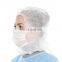 Factory supply Disposable face hood cover pp non-woven disposable space caps used in Hospital Food Industry