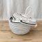 Hot Sale Home Decor White Cotton Rope Storage basket Handmade rope pot with lid Vietnam Supplier