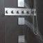 Shower set with multi-funciton shower head rainfall waterfall body jet in 304 stainless steel bathroom shower system