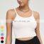 Sexy Breathable Shockproof Adjustable Outdoor Running Yoga Bra Custom Workout Wear Gym Fitness Top Seamless Sports Bra Women