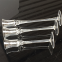 Set of 3 Pieces Transparent Glass Candle Holder Set Single Tall Candle Stand Jar For Wedding Decoration