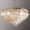 Custom 1920S ODEON Multi Layer Round Tier Crystal Black Chandelier Decoration For Living Room Bedroom Hotel Room lighting