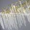 Modern aluminium tree branch glass chandelier for indoor living room dining room island chandelier