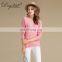 Cozy Crew Neck Woman Sweaters Long Sleeve Knitted 100% Cashmere Pullover Sweater