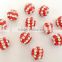 Jewelry Findgs 10mm Good Quality Shamballa Bracelets Loose Beads Stripe Color Clay beads