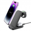 OEM Factory 15W 3 in 1 360 Degree Adjustable Portable Foldable Wireless Charger Fast Charging Station